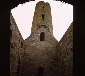 Round Tower Prints: St. Magnus Church, Isle of Egilsay, Orkney, 20th century. Artist: CM Dixon