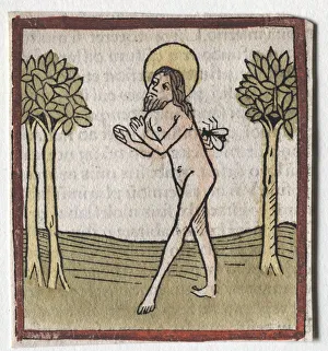D 1478 Prints: St. Marcarius. Creator: Günther Zainer (German, d. 1478)