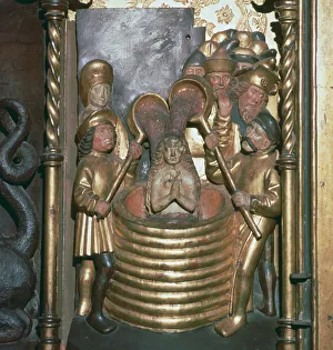 Boiling Prints: St Margaret being boiled in oil, 16th century