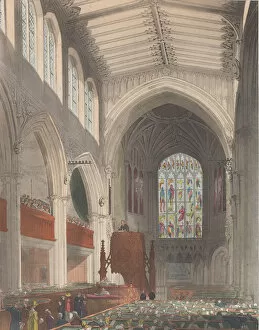Augustus Charles Gallery: St. Margarets Westminster, August 1, 1809. August 1, 1809