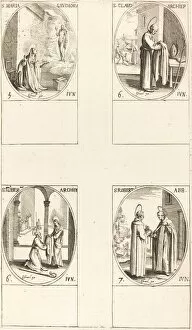 Archbishop Gallery: St. Maria Gaudioru; St. Claudius; St. Norbert; St. Robert. Creator: Jacques Callot