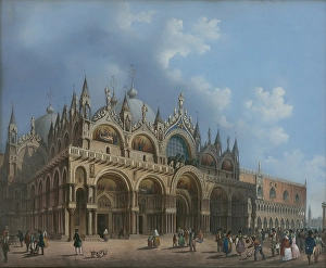 St. Mark's Church in Venice, 1800-1830. Creator: Unknown. St. Mark's Church in Venice, 1800-1830. Creator: Unknown