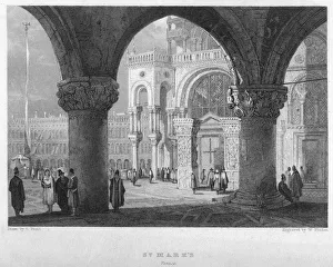 Prout Prints: St Marks, Venice, 19th century. Artist: William Finden