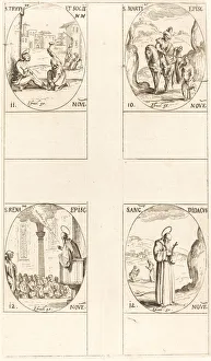 Tours St Martin Of Prints: St. Martin; St. Tryphon and Companions; St. Renatus; St. Didacus. Creator: Jacques Callot