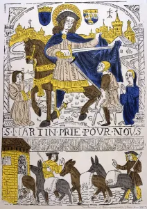 Muleteer Prints: St Martin of Tours, 4th century (19th century)