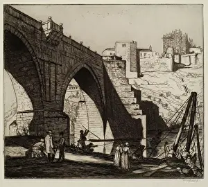 Pulley Prints: St Martins Bridge, Toledo, 1913. Creator: William Strang