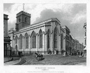 Keux Gallery: St Martins Church, Carfax, Oxford, 1835.Artist: John Le Keux