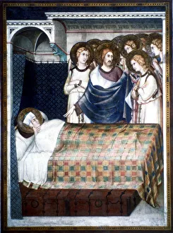 St Martins Dream, 14th century. Artist: Simone Martini