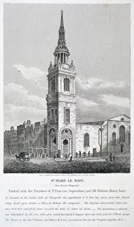 George Shepherd Prints: St Mary-le-Bow, London, 1812. Artist: William Wise