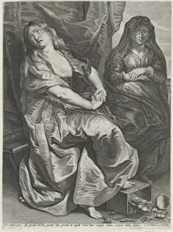 Prints Collection: St. Mary Magdalen Trampling Her Valuables, 1622-23 Creator: Lucas Vorsterman