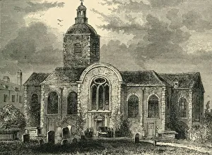Publisher Prints: St. Mary Magdalens Church, Bermondsey, 1809, (c1878). Creator: Unknown