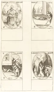Abbot Collection: St. Mary of Mont Carmel; St. Raineldis; St. Alexis; St. Arnold of Metz