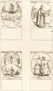 Martyrs Prints: St. Mary of Snow; St. Memmius, Bishop; The Transfiguration; Sts. Justus and Pastor