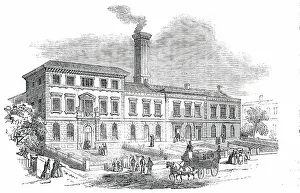 Public Baths Prints: The St. Marylebone Baths and Washhouses, 1850. Creator: Unknown