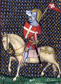 Casque Prints: St Maurice as a knight, late 14th century. Creator: Unknown