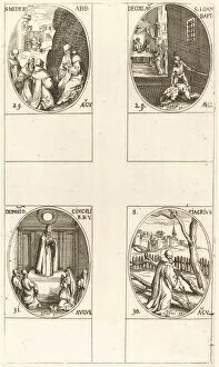 Decapitation Gallery: St. Mederic, Abbot; Beheading of John the Baptist; St. Fiacre; Festival of the Virgin