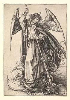 Martin Prints: St. Michael, ca. 1435-1491. Creator: Martin Schongauer