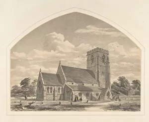 St. Michaels Church, Cherry Burton: North East View, 1845-50. Creator: Horace Jones