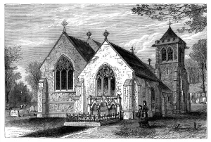 Disraeli Prints: St Michaels Church and the grave of Benjamin Disraeli (1804-1881), late 19th century