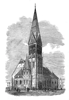 Romanesque Revival Prints: St. Michael's Church, Kensington Park, 1872. Creator: Unknown