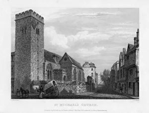 St Michaels Church, Oxford, 1834. Artist: John Le Keux