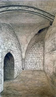 Crypt Gallery: St Michaels Crypt, Aldgate, London, 1876. Artist: John Phillipps Emslie