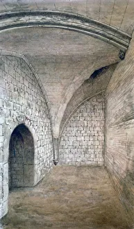 St Michaels Crypt, Aldgate, London, 1876. Artist: John Phillipps Emslie