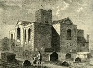 Deptford Gallery: St. Nicholas Church, Deptford, (c1878). Creator: Unknown