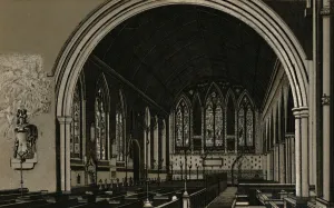 Parish Church Prints: St. Nicholas Church, Interior, c1880. Creator: Unknown