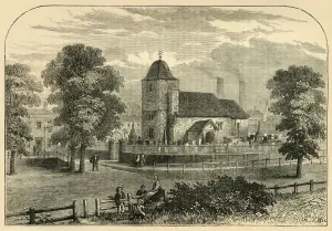 North London Prints: St. Pancras Church in 1820, (c1876). Creator: Unknown
