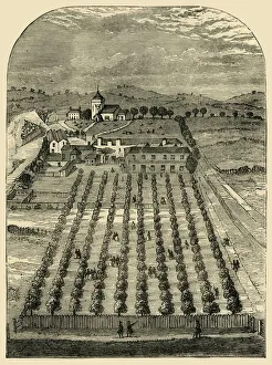 Straight Prints: St Pancras Wells and Church in 1700. (c1876). Creator: Unknown