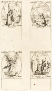 Archangel Gallery: St. Patrick; St. Gertrude; St. Gabriel, Archangel; St. Edward. Creator: Jacques Callot