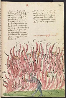 Legenda Aurea Prints: St Patricks Purgatory. From the Alsacian Legenda Aurea, 1418-1419