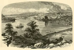 Steamboat Prints: St. Paul, from Daytons Bluff, 1874. Creator: Nathaniel Orr