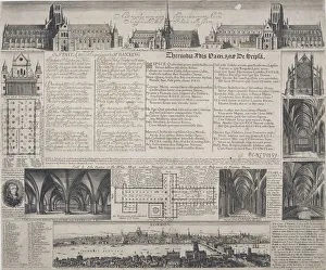 St Pauls Cathedral, City of London, 1725. Artist: David Loggan