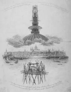 Observatory Prints: St Pauls Cathedral, City of London, 1822. Artist: Samuel Rawle
