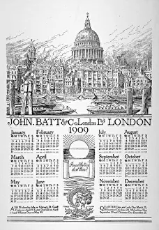 William Monk Prints: St Pauls Cathedral, City of London, 1908. Artist: William Monk