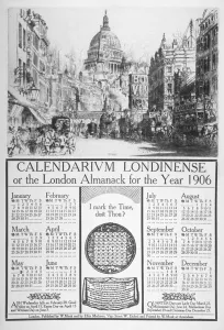 William Monk Prints: St Pauls Cathedral and Fleet Street, City of London, 1905. Artist: William Monk