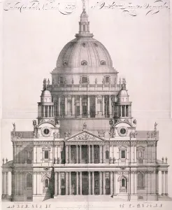 Gribelin Prints: St Pauls Cathedral, London, 1702. Artist: Simon Gribelin