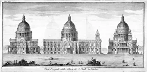 St Pauls Cathedral, London, 1742