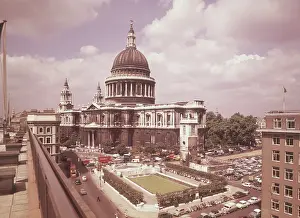 Car Park Prints: St Paul's Cathedral, London, c1955