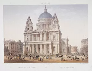 Riviere Gallery: St Pauls Cathedral (new), London, c1855. Artist: Charles Riviere