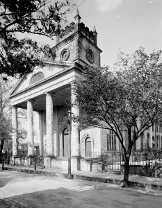 The Carolinas Prints: St. Paul's Church, Radcliffeborough, Charleston, S.C. c1907. Creator: Unknown