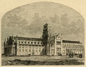 St. Pauls after the Fall of the Spire, from a view by Hollar, (1897). Creator: Unknown