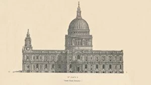 Plans Gallery: St. Pauls - south flank elevation, 1889. Creator: W & AK Johnston