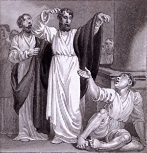 Corbould Prints: St Peter healing the Cripple at Lystra, c1810-c1844. Artist: Henry Corbould