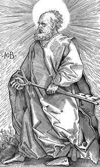Disciple Gallery: St Peter holding his symbol of a key, c1490-1550. Artist: Hans Baldung