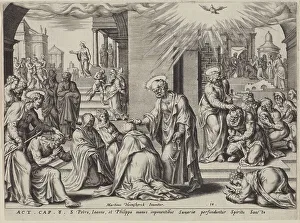 Convert Prints: St Peter, St John and St Philip Laying Their Hands on the Baptised at Samaria