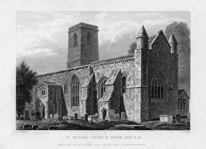 Keux Gallery: St Peters Church, from the south-east, Oxford, 1833.Artist: John Le Keux