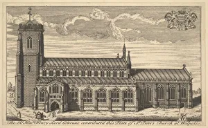 St. Peter's Church at Walpole, 18th century. Creator: Unknown St. Peter's Church at Walpole, 18th century. Creator: Unknown